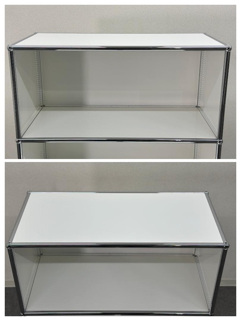 USMハラー■キャビネット　1列3段　白　2種類の鍵つき　パーソナルロッカー