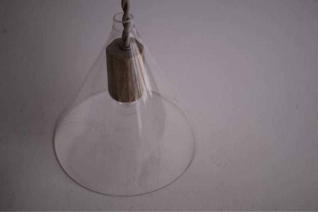 つむぎ商會〇ガラスペンダントライトランプ三角シェード三角形傘型天井照明