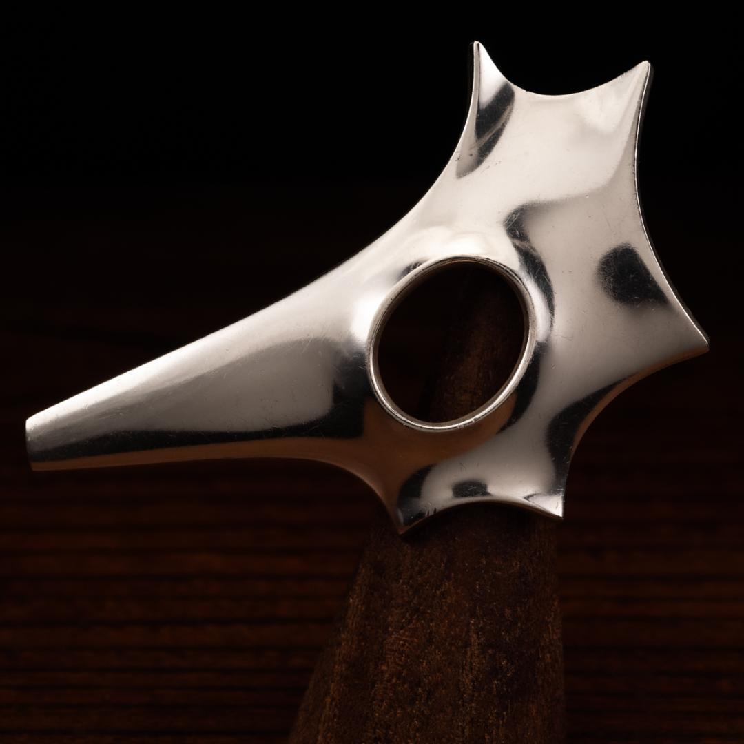  北欧モダンデザイン シルバーブローチ ジョージジェンセン