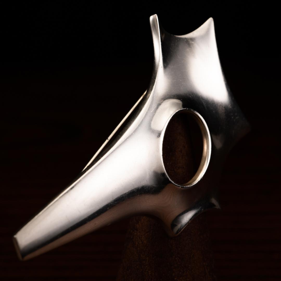  北欧モダンデザイン シルバーブローチ ジョージジェンセン