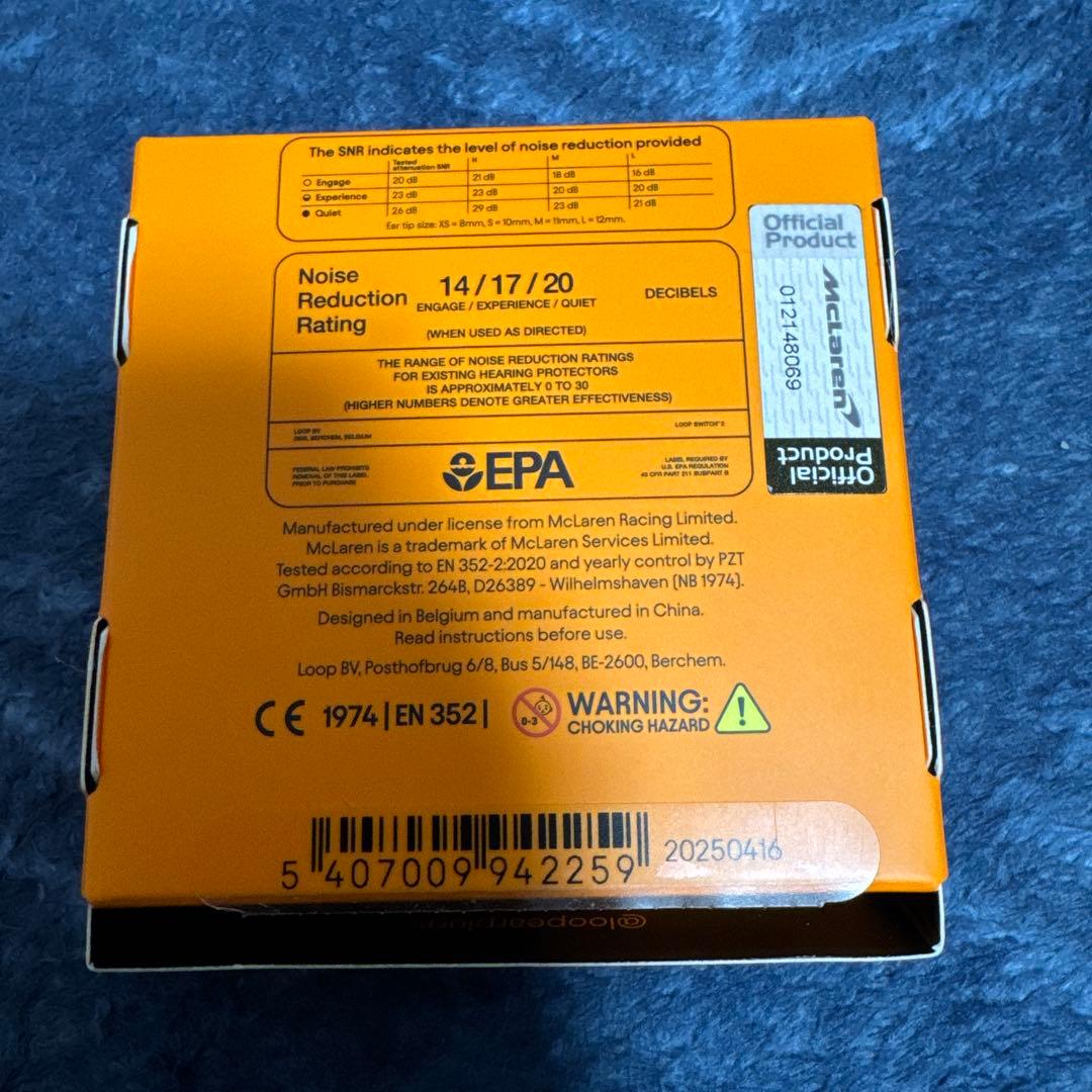 McLaren Formula 1 Team Loop Switch 2 耳栓