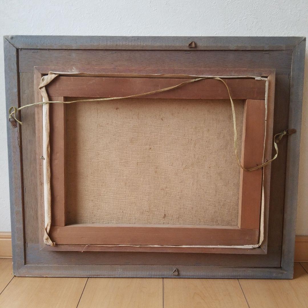 アンティーク 油絵 静物