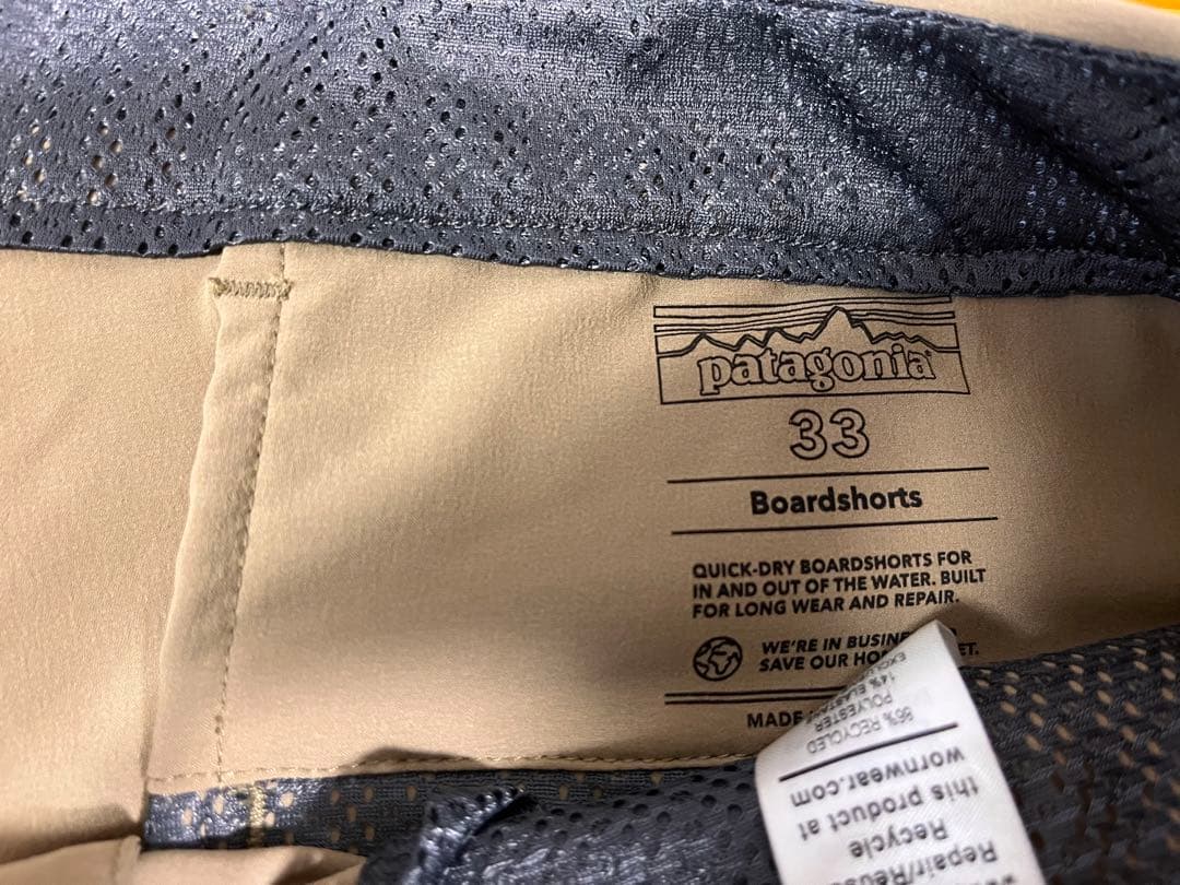 patagonia SP25ハイドロピーク　ボードショーツ 33 ベージュ