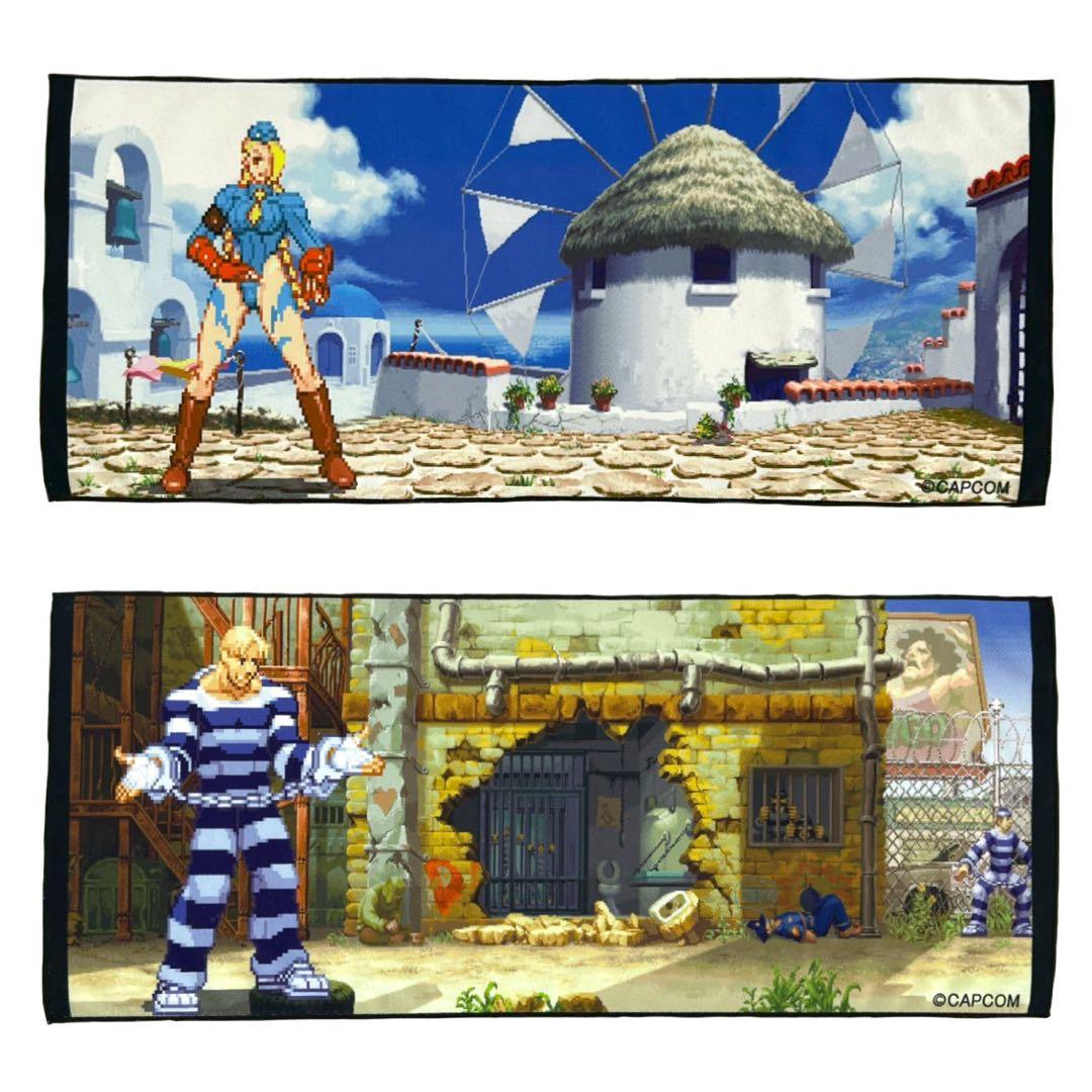 ストリートファイターZERO3 ステージフェイスタオル 全5種コンプセット ゼロ