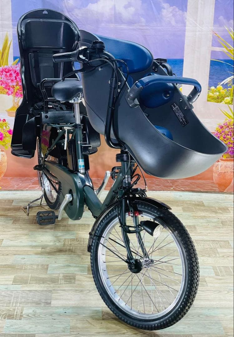 パナソニックギュット⭐️12AH！子供乗せ電動アシスト自転車Y2346