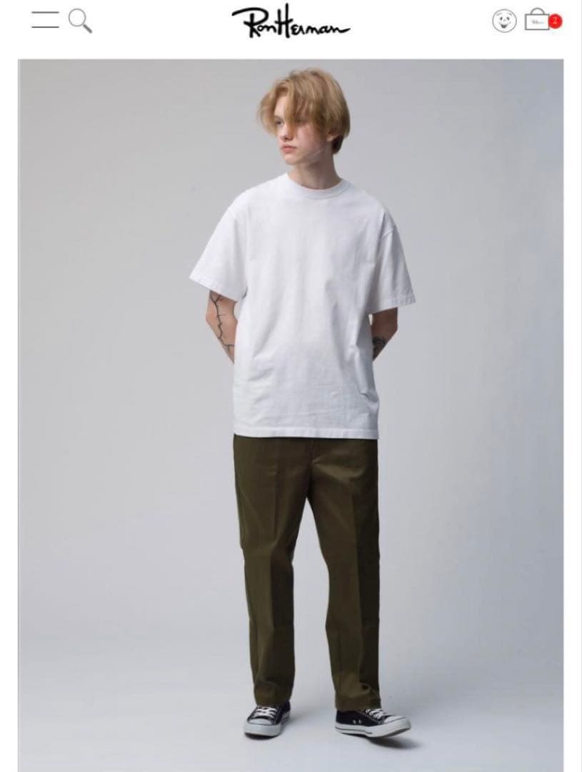 ロンハーマン × ディッキーズ 30 ストレート チノパン ネイビー NOAH