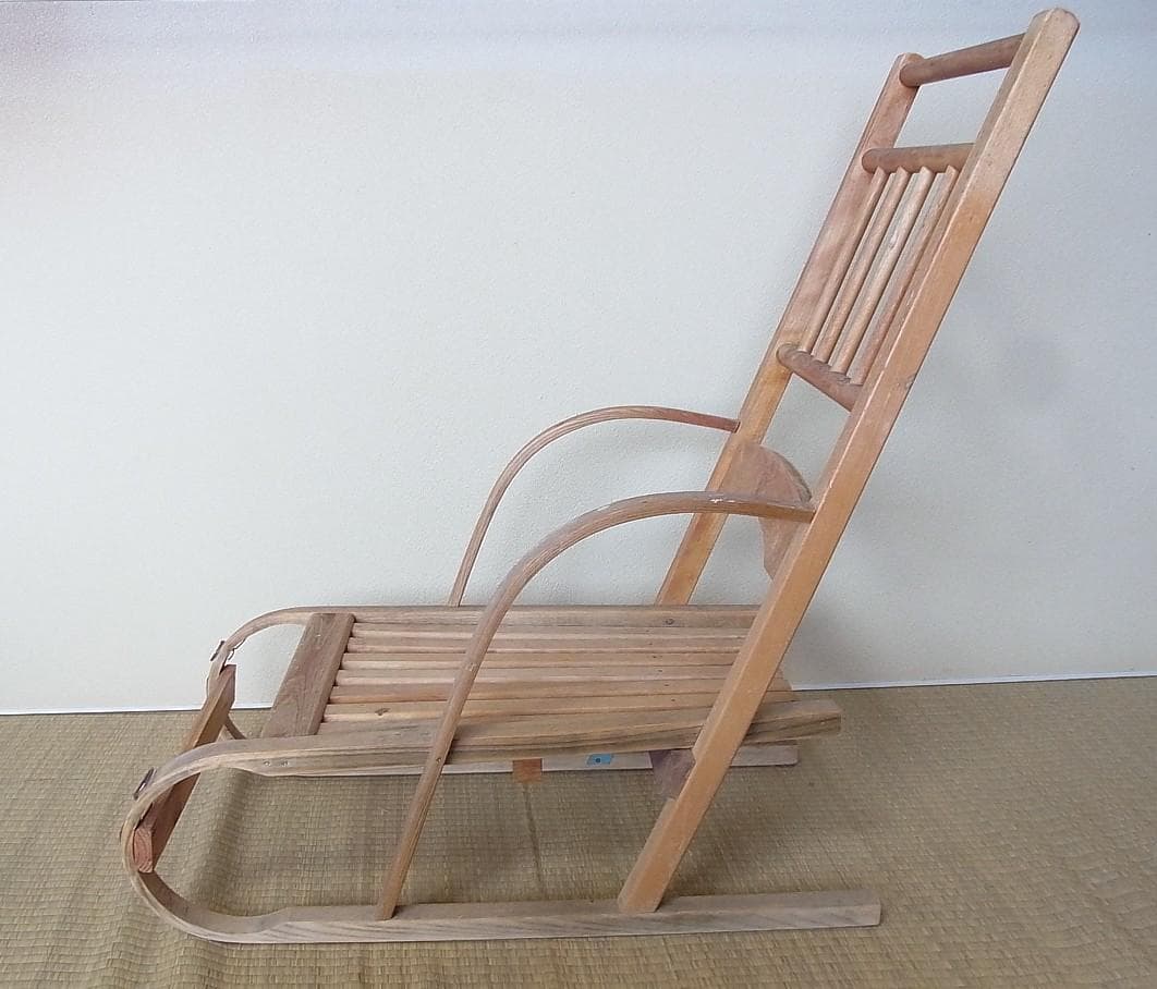 木製　そり　昭和　ディスプレイ　雪遊び