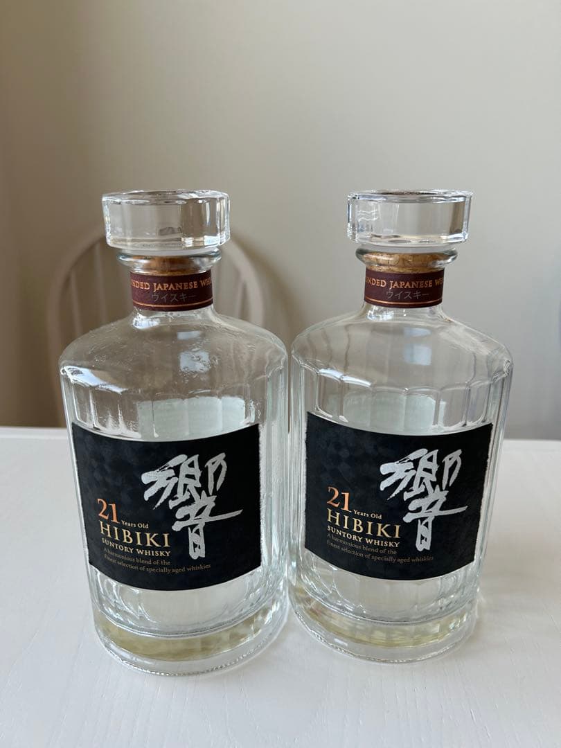 響21年 ウイスキー空き瓶2本セット