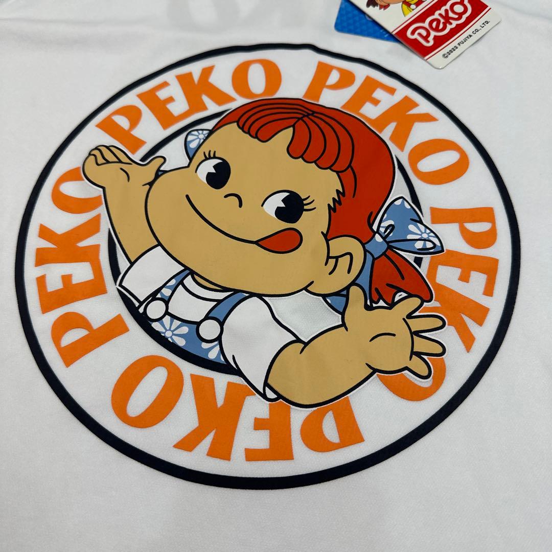 新品未使用　ペコちゃん　Tシャツ    半袖　メッシュ生地　Lサイズ