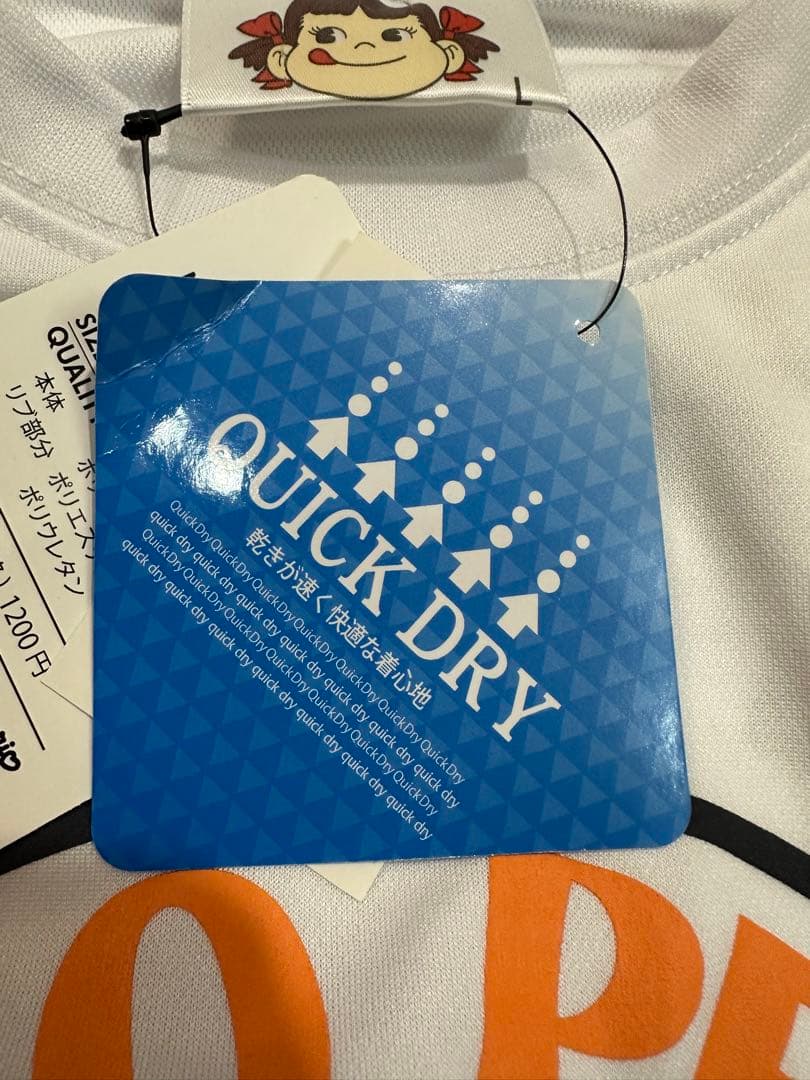 新品未使用　ペコちゃん　Tシャツ    半袖　メッシュ生地　Lサイズ