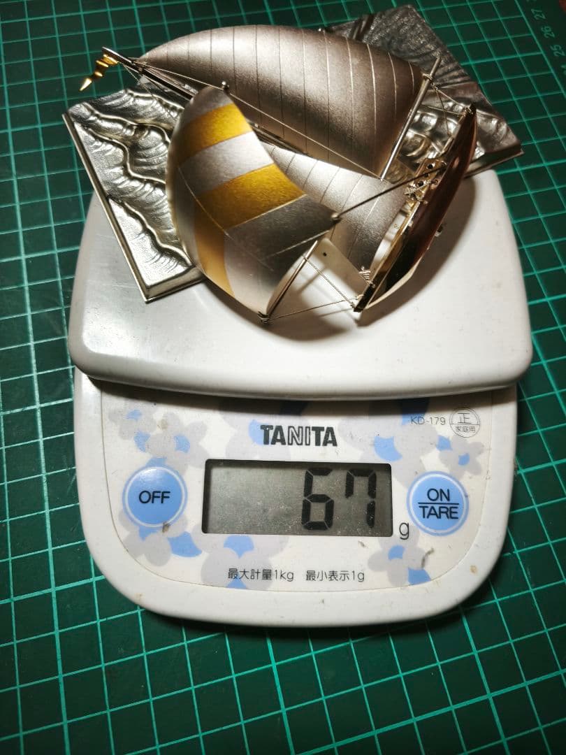 TAKEHIKO 銀製 ヨット 武比古 帆船