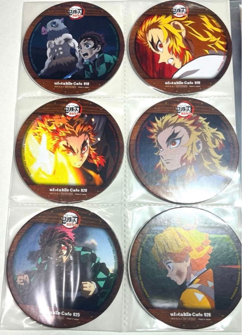 鬼滅の刃 30枚 コンプ ufotable コースター カフェ Cafe 柱