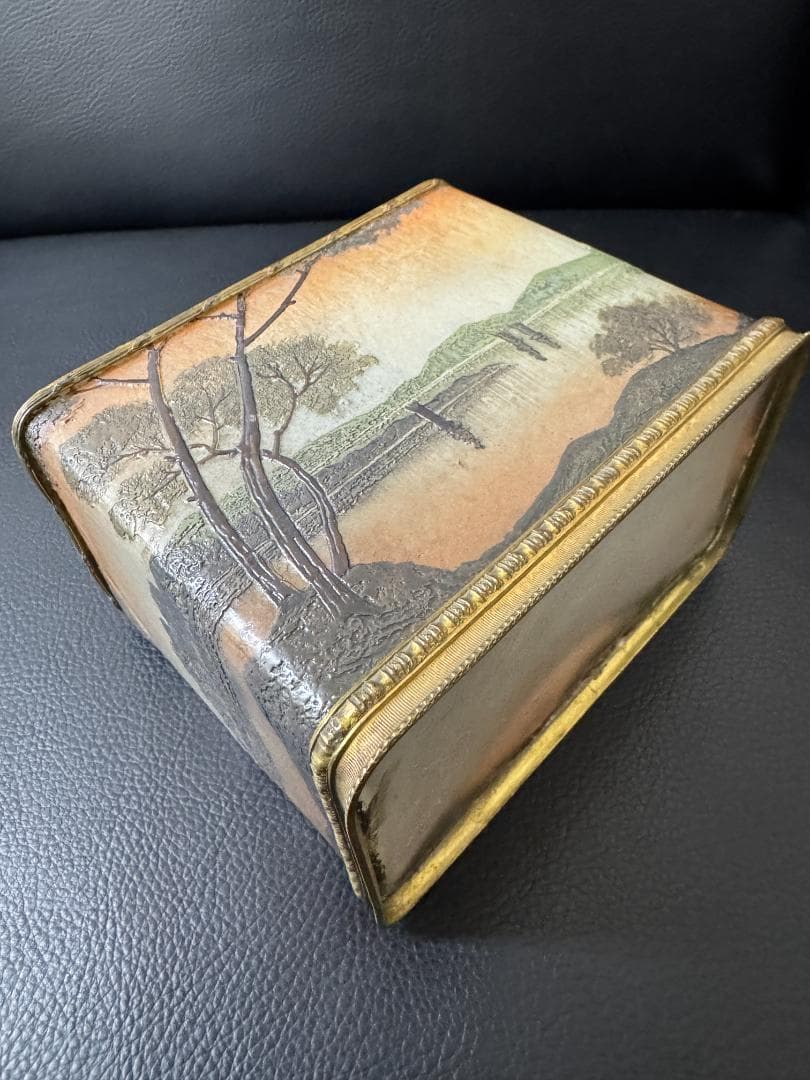 【工芸品】ルグラ Legras フラワーベース 「湖畔」