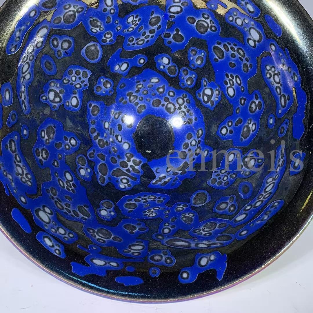 中国古美術・宋建窯風 七彩天目茶碗／虹彩盞・置物・陶器・茶道具・文房具・賞物