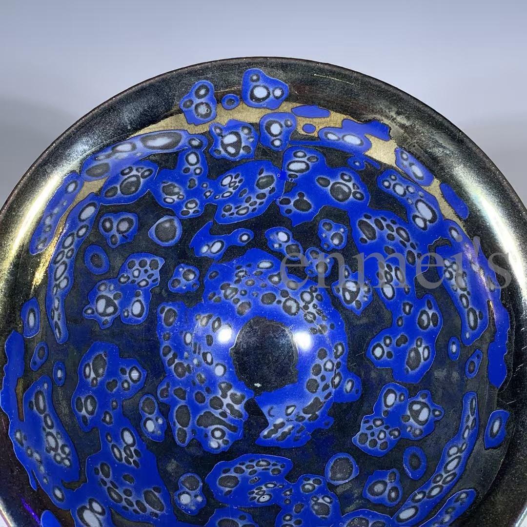 中国古美術・宋建窯風 七彩天目茶碗／虹彩盞・置物・陶器・茶道具・文房具・賞物