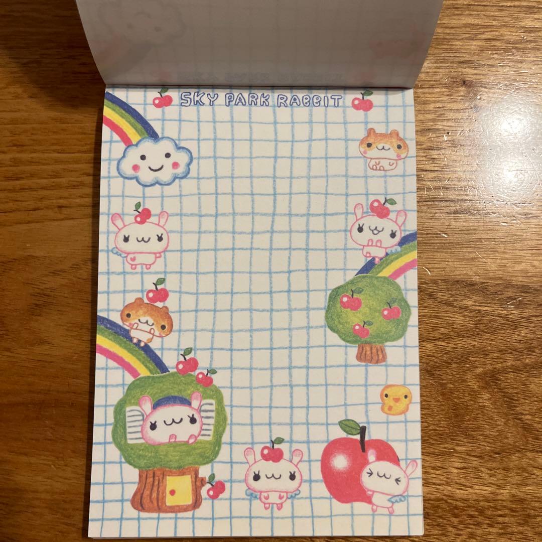 平成レトロメモ帳　スカイパークラビット　うさぎ