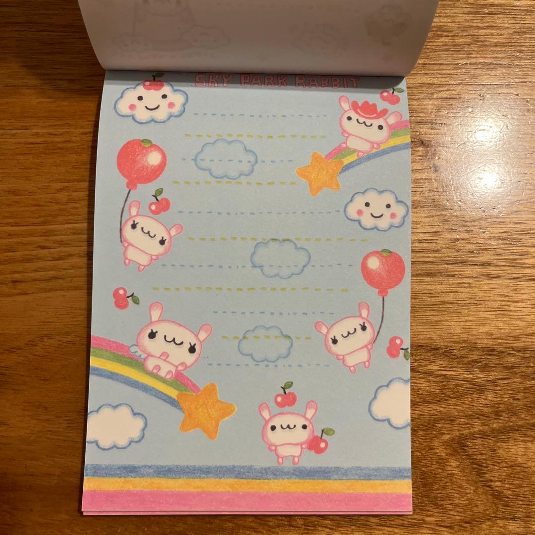 平成レトロメモ帳　スカイパークラビット　うさぎ