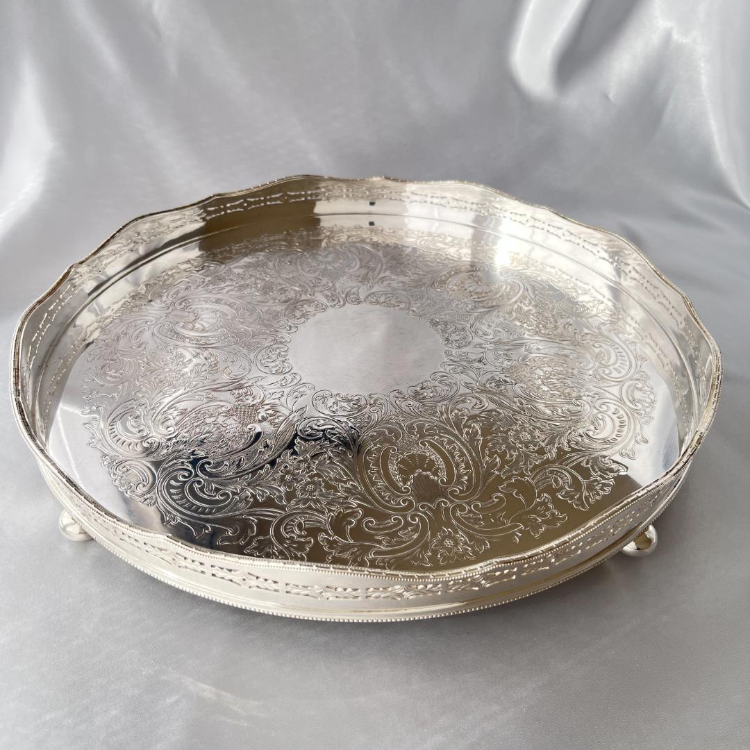 【Mappin & Webb】ギャラリートレー 37cm マッピンアンドウェッブ