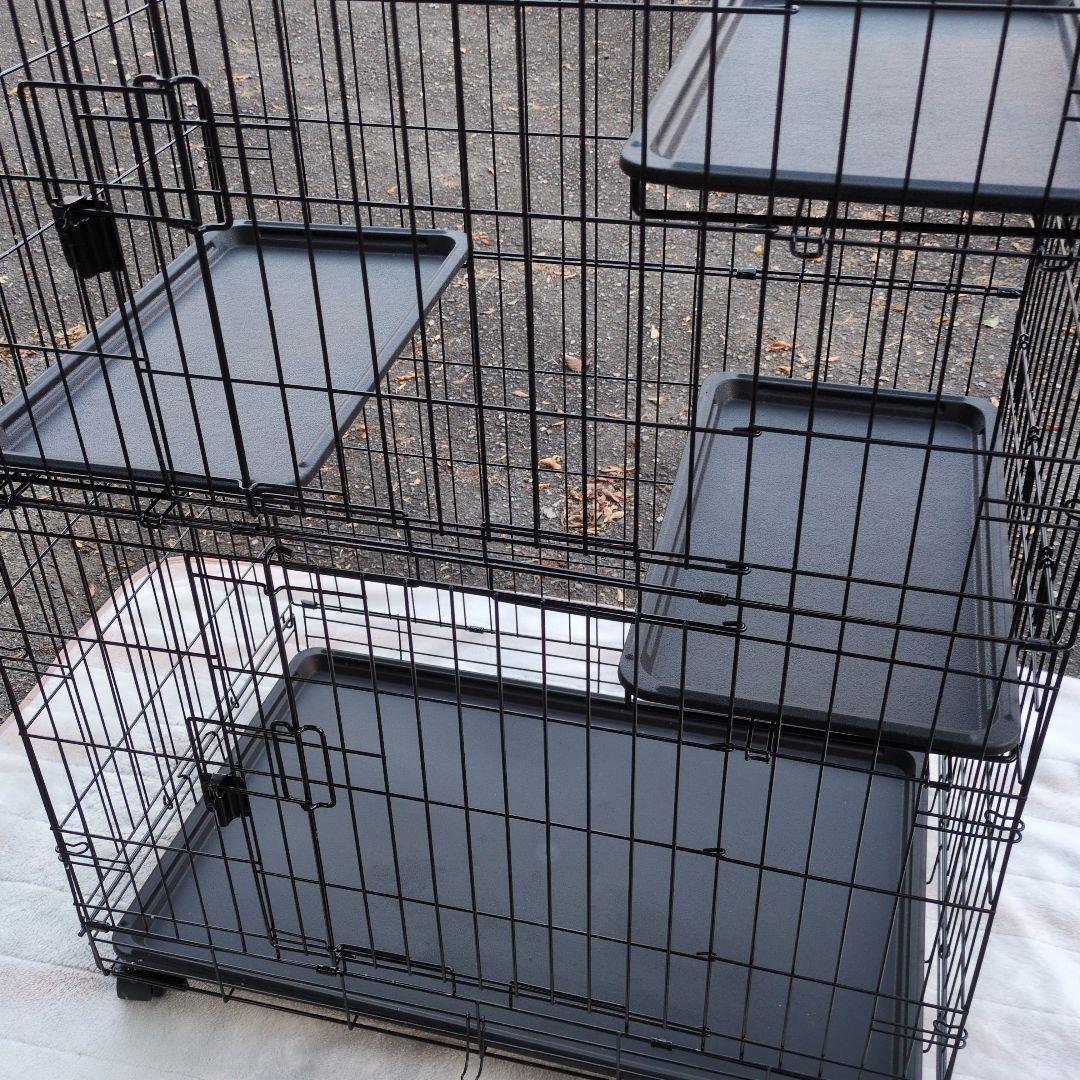 2日間使用 猫用大型ケージ Amazonベーシック品 キャットケージ