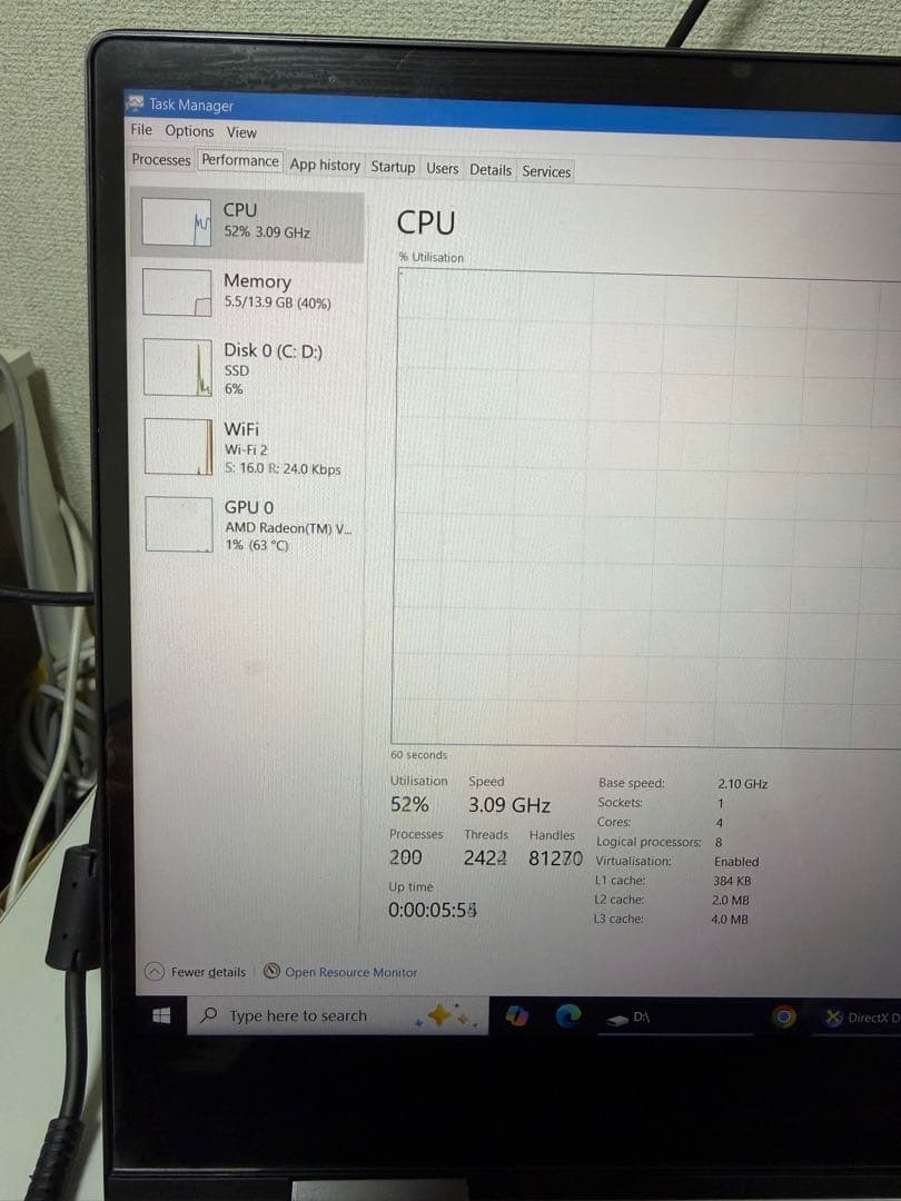 HP ノートPC AMD Radeon RX