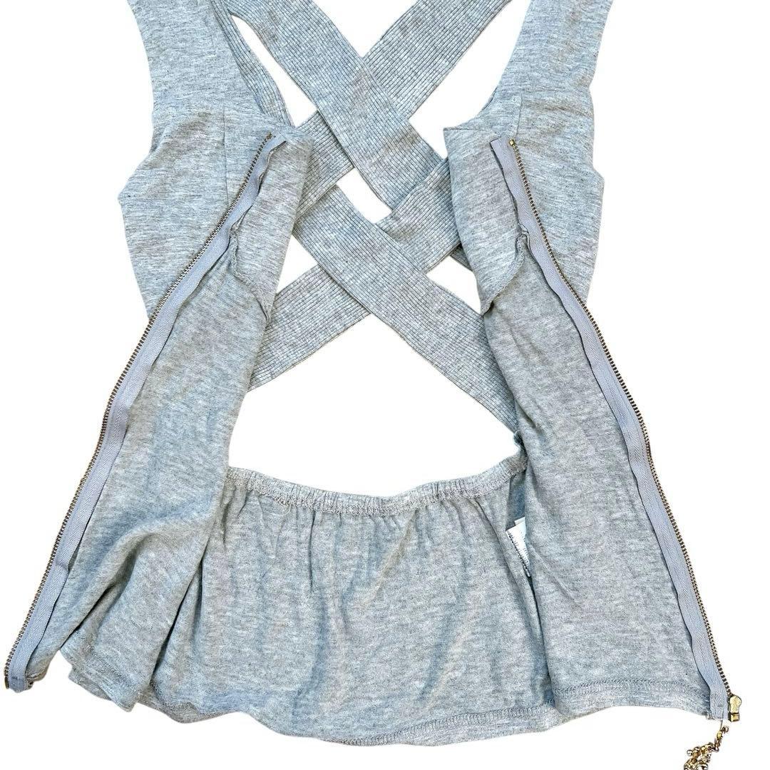 d.i.a　ダイヤ　鍵チャーム　バッククロスタンクトップ　Y2K　平成ギャル