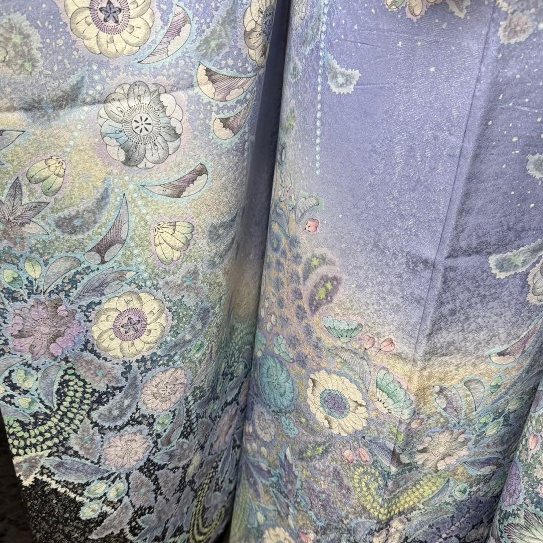 美品　辻が花　銀通し　辻ヶ花　ぼかし　逸品　フルセット　振袖　振り袖