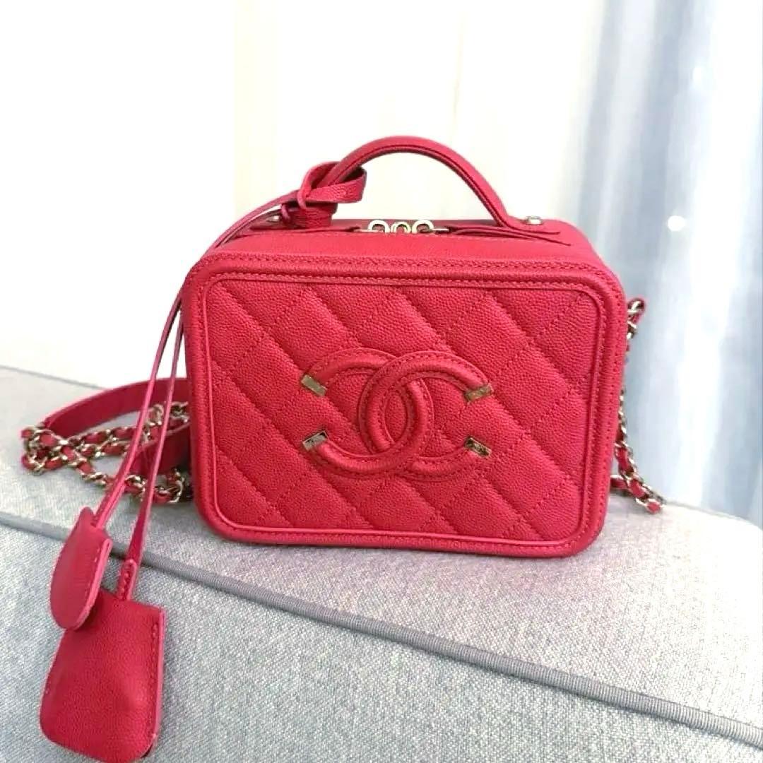 希少✨️CHANEL バニティショルダーバッグ ピンク