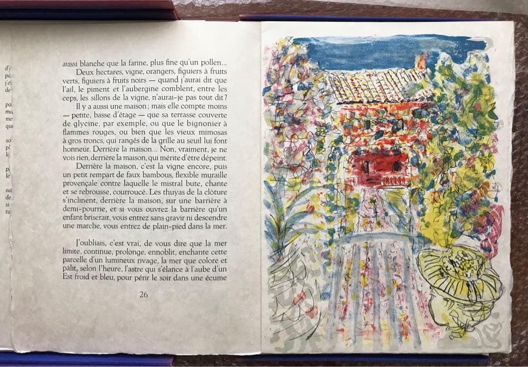 テレスコビッチの肉筆画＋リト14点＋他挿画本La Treille Muscate