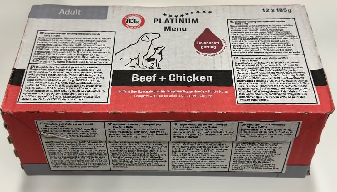 【PLATINUM】ドックフード/ウェット3箱(185gx36コ)