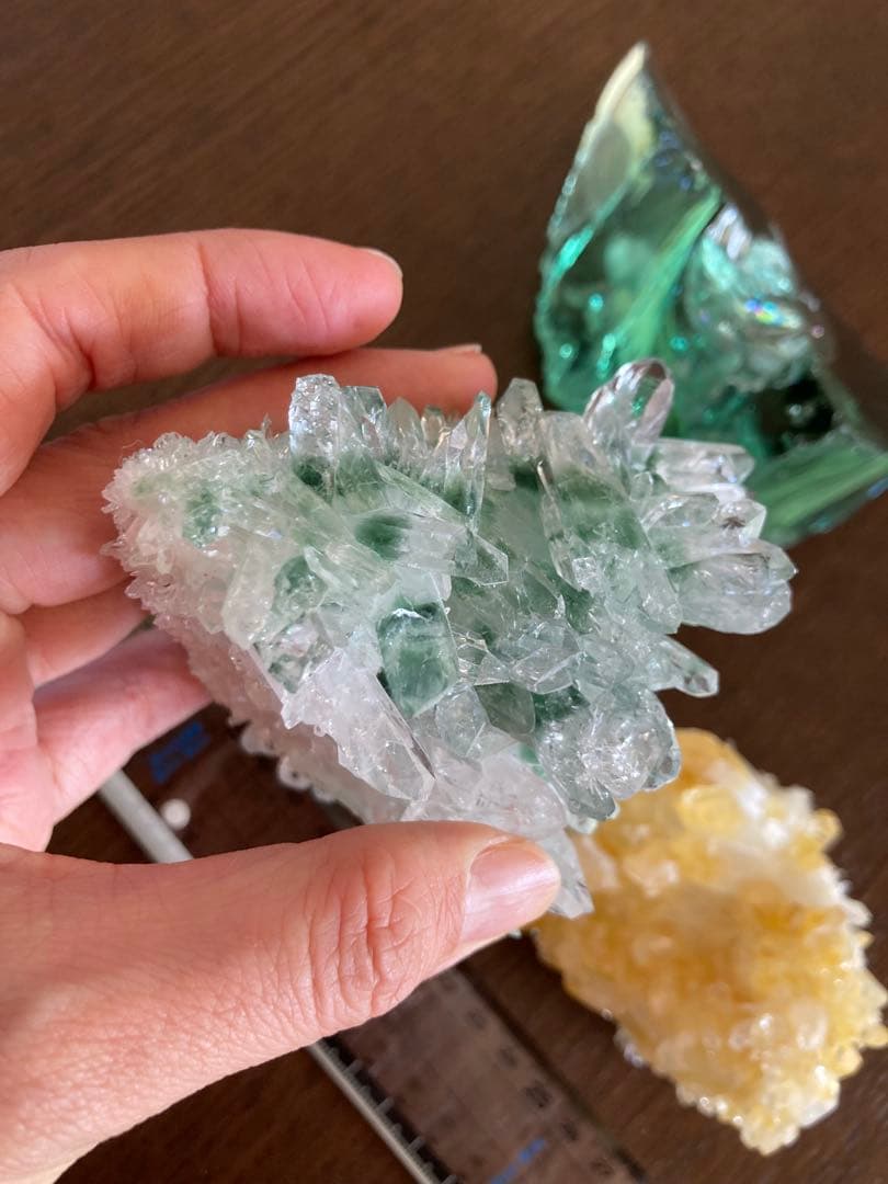 3点セット　アンダラクリスタル　グリーンファントム　イエローファントム