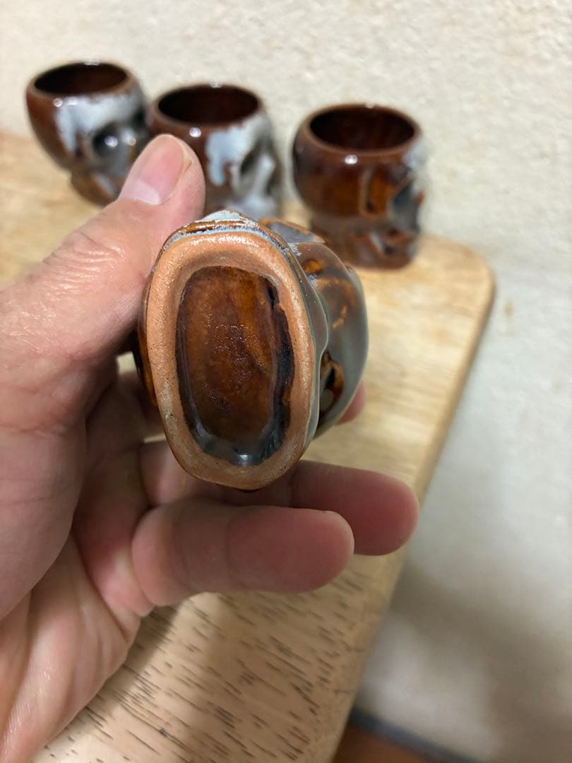 ビンテージ50s スカル　髑髏　骸骨　デカンタ　ネイバーフッド　ハロウィン　死神