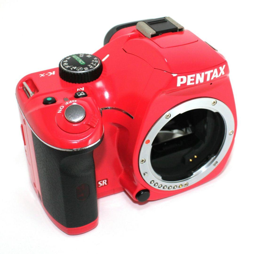 PENTAX K-x デジタル一眼レフカメラ レッド iPhone転送✨完動品✨
