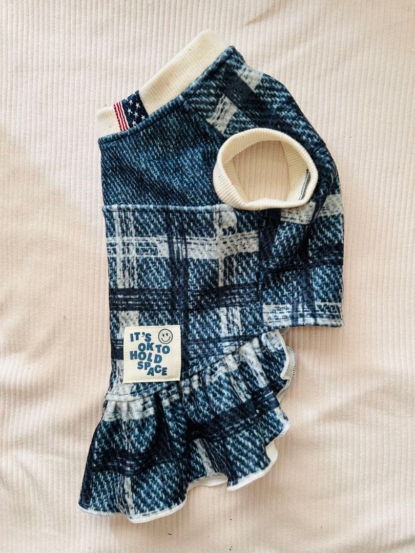 犬服ハンドメイド　タンクトップ(モカ＆アルディ)