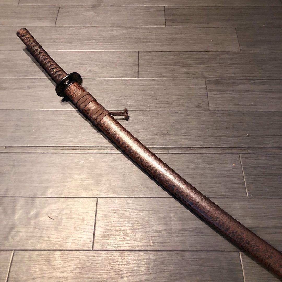 高級模造刀　刀　樋入り刀身　優波紋　本格居合刀