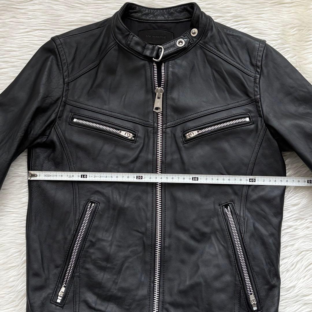 【mさま専用】JACKROSE 羊革 レザージャケット シングルライダース