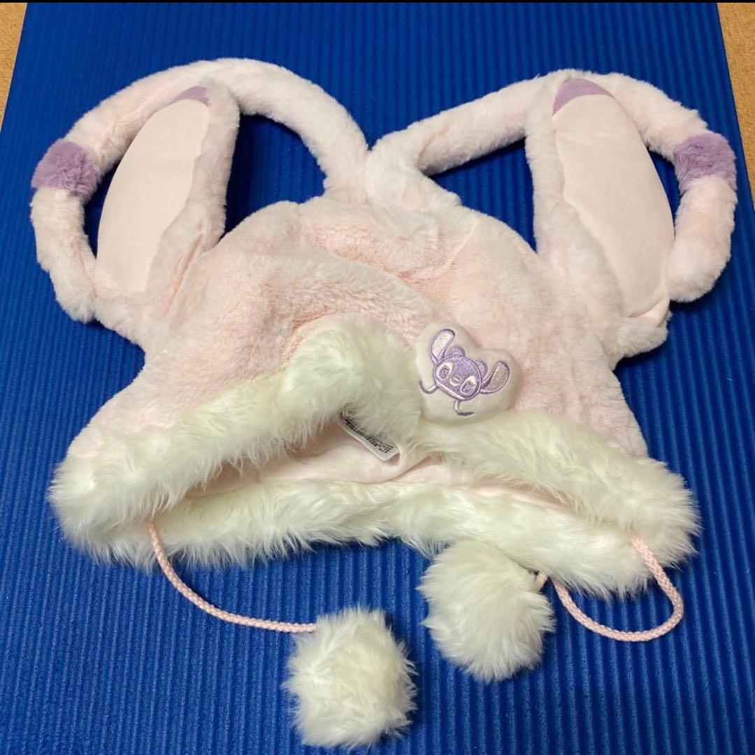 【美品】上海ディズニー ファンキャップ スティッチ＆エンジェル 2点セット