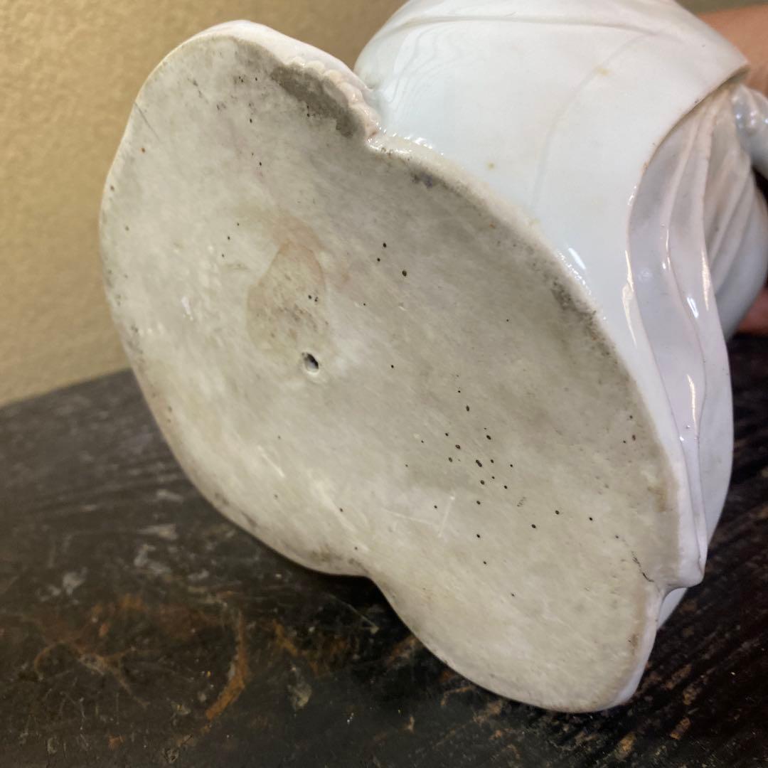 中国古玩　白磁福禄寿人物置物