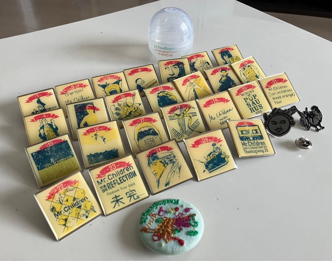 Mr.Children みすちる 25th記念ガチャバッジ コンプリート