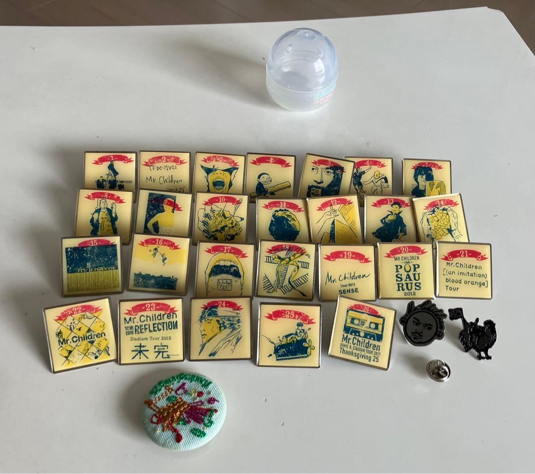 Mr.Children みすちる 25th記念ガチャバッジ コンプリート