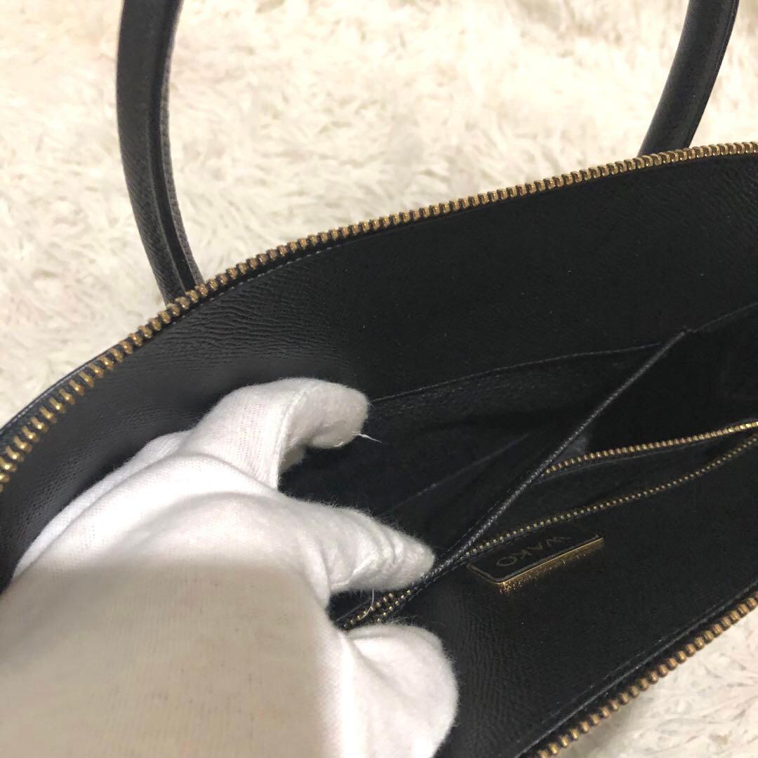 未使用✨銀座 和光 レザー ハンドバッグ ブラック