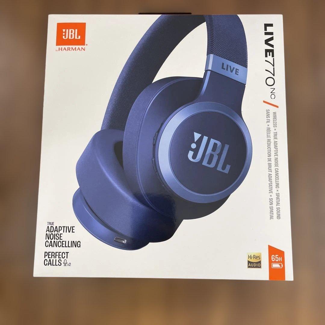 11029新品未開封JBL LIVE 770NC ワイヤレスヘッドホン ブルー