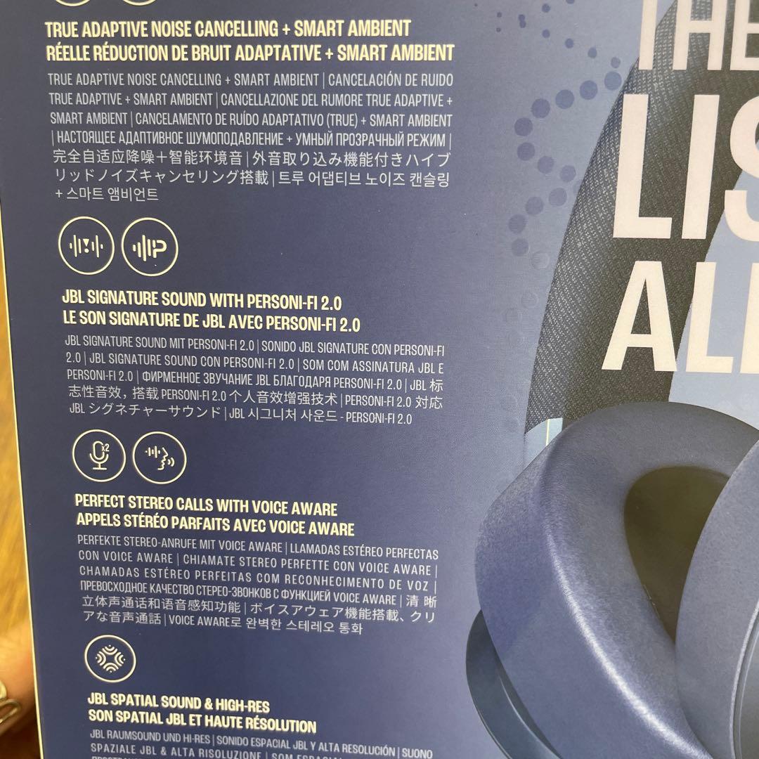 11029新品未開封JBL LIVE 770NC ワイヤレスヘッドホン ブルー