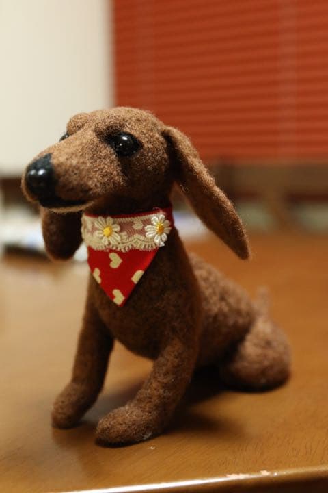 羊毛フェルト　ミニチュアダックス