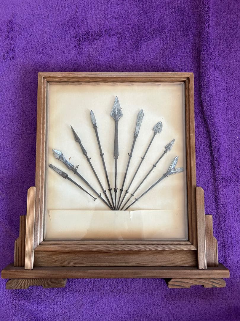 矢じり 刀装具 時代物 9本セット インテリア