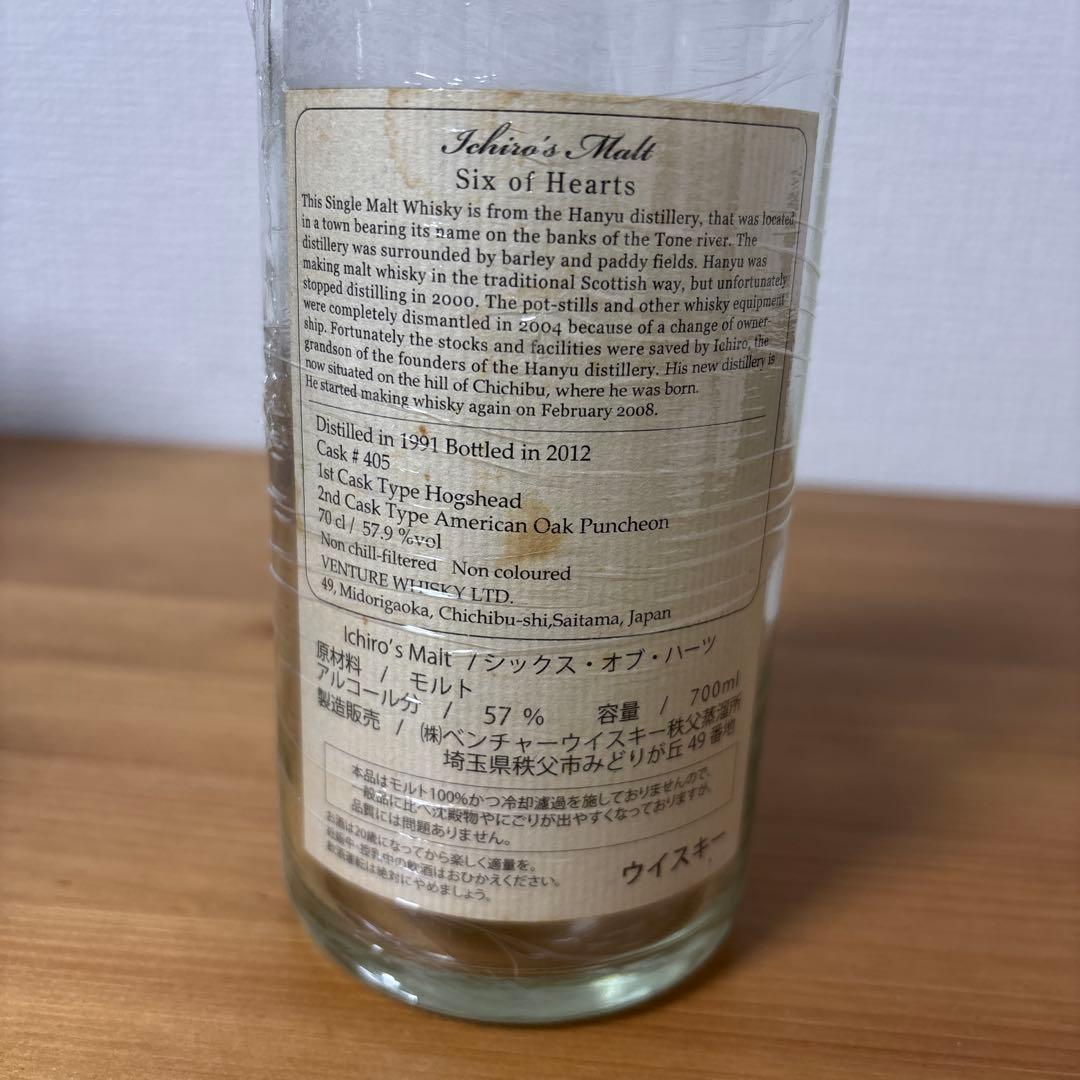 【空瓶】Ichiros Malt（イチローズモルト）カード シリーズ 空瓶