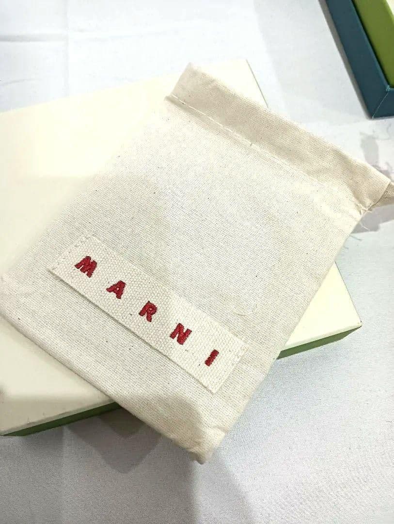 MARNI マルニ 2つ折り財布 ブラウン イエロー