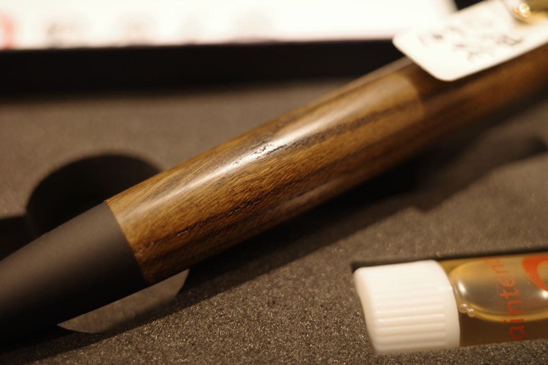 新品未使用　野原工芸　神代ケヤキ　ゴールド金具　ボールペン