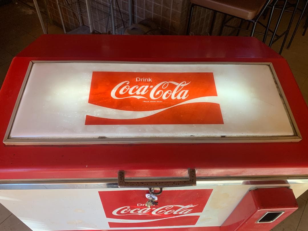 引き取り限定　昭和レトロ　レア　コカ・コーラ自動販売機冷蔵庫