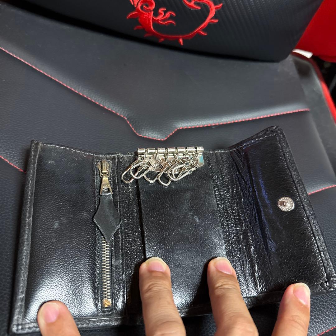 ビルウォールレザー　クロコキーケース