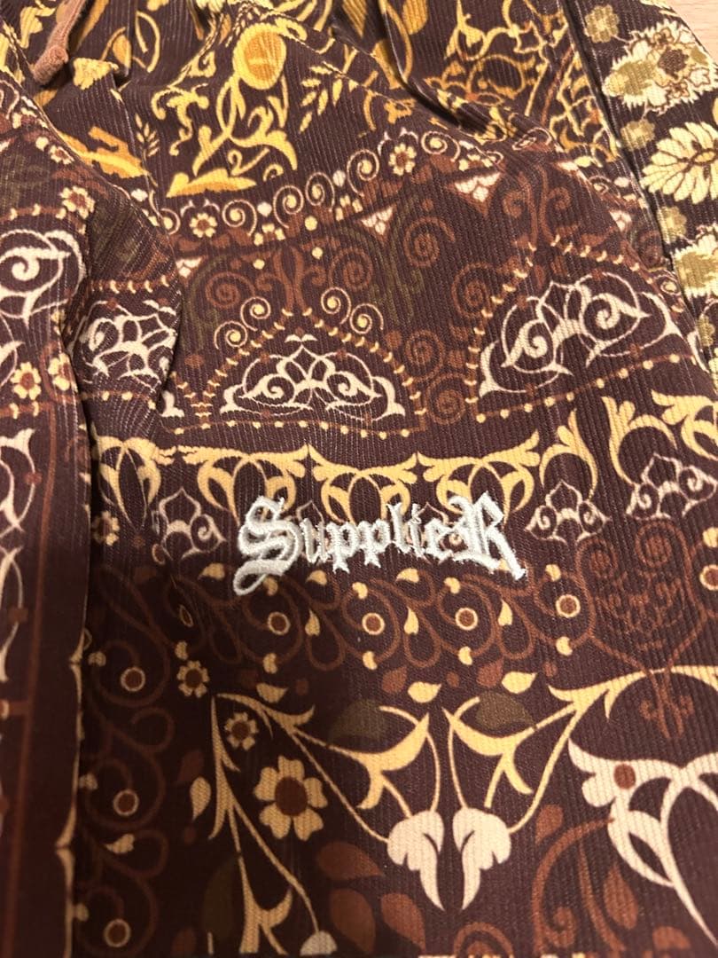 Supreme サルエルパンツ ブラウン花柄